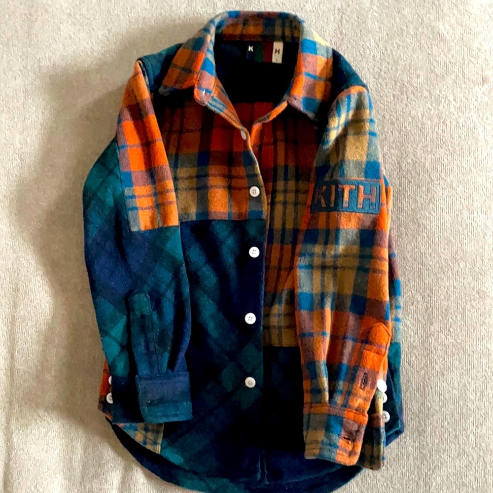 Stylish KITH Children’s Button-Down Overshirt Sz 3